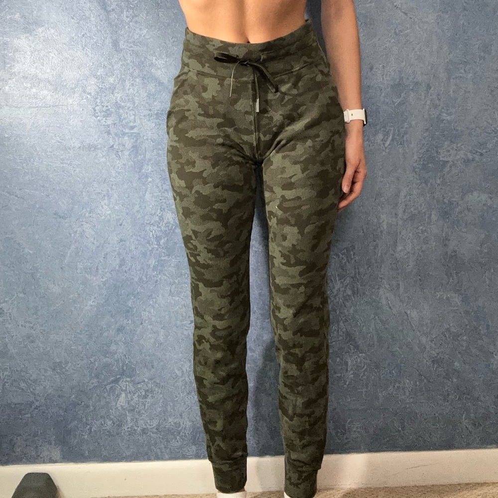 lululemon athletica Green Camo Joggers